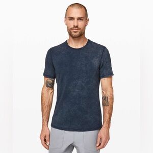 Lululemon 5 Year Basic Tee - Cloudy Wash True Navy - Large
